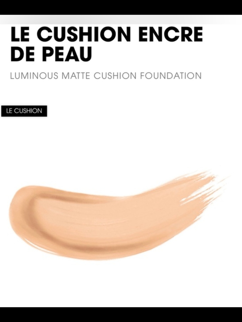 Yves Saint Laurent Cushion 10 Encore De Peau Luminous Matte Cushion Foundation. - Picture 5 of 5